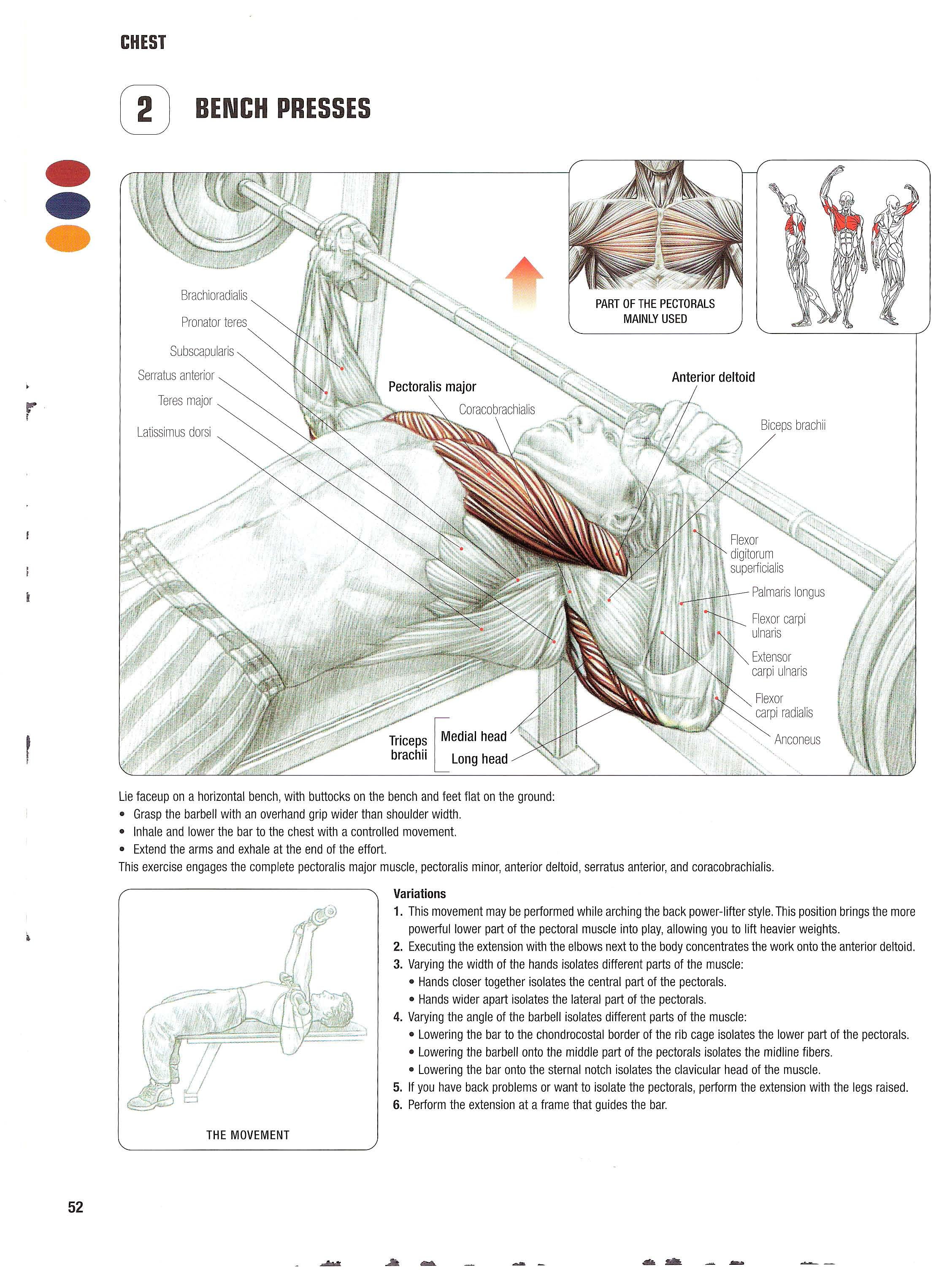 Bench press exercise